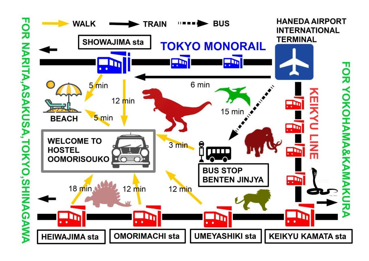Hostel Oomori Souko Tokyo Bagian luar foto
